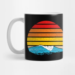 Retro Beach Sunset Mug